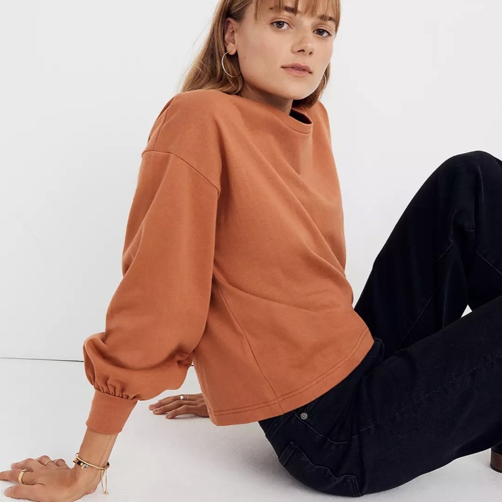 MADEWELL Chord Bubble-Sleeve Top